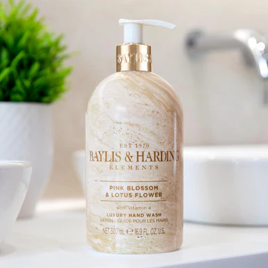 Baylis & Harding Elements Pink Blossom & Lotus Flower Hand Wash 500ml - Image 4