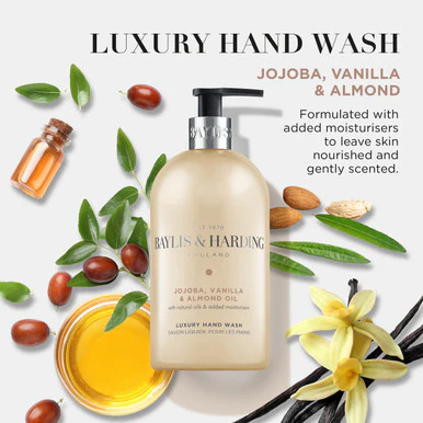 Baylis & Harding Jojoba, Vanilla & Almond Oil Hand Wash 500ml - Image 3