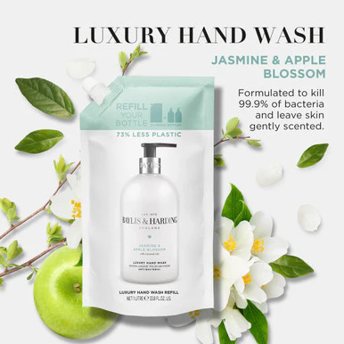 Baylis & Harding Signature Jasmine & Apple Blossom Anti-Bacterial Hand Wash 1 Litre Refill - Image 5