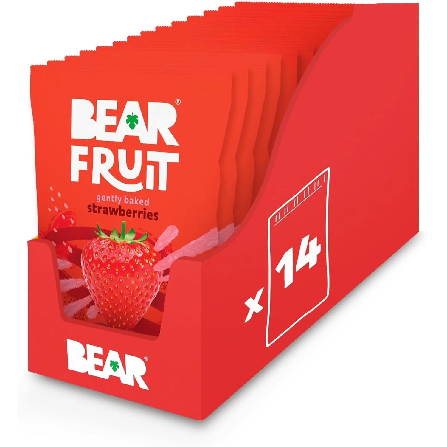 Bear Fruit Dried Strawberries 14x35g
