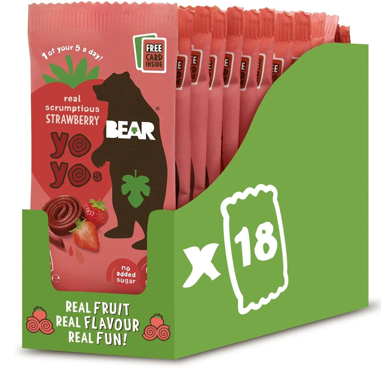 Bear Fruit Yoyos Strawberry 18x20g