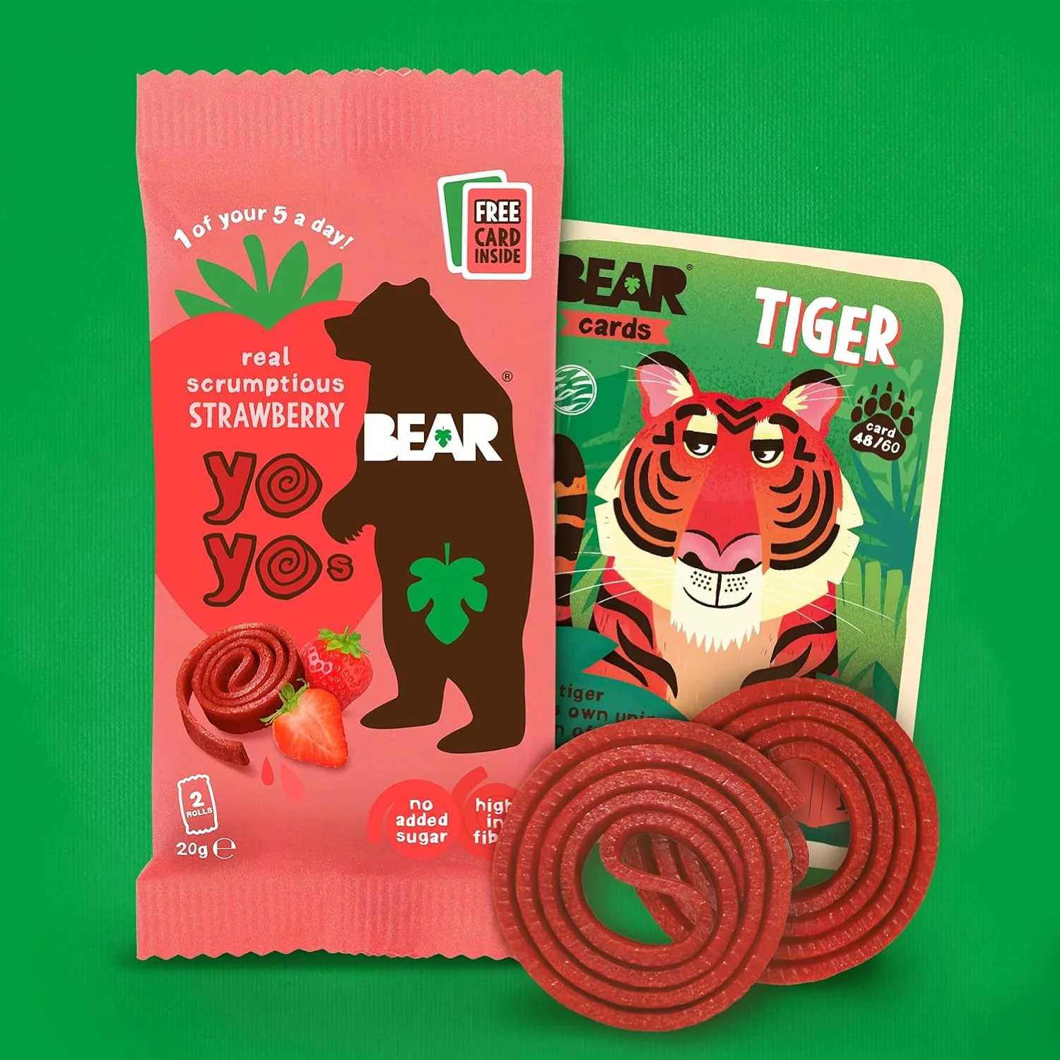 Bear Fruit Yoyos Strawberry 18x20g - Image 3