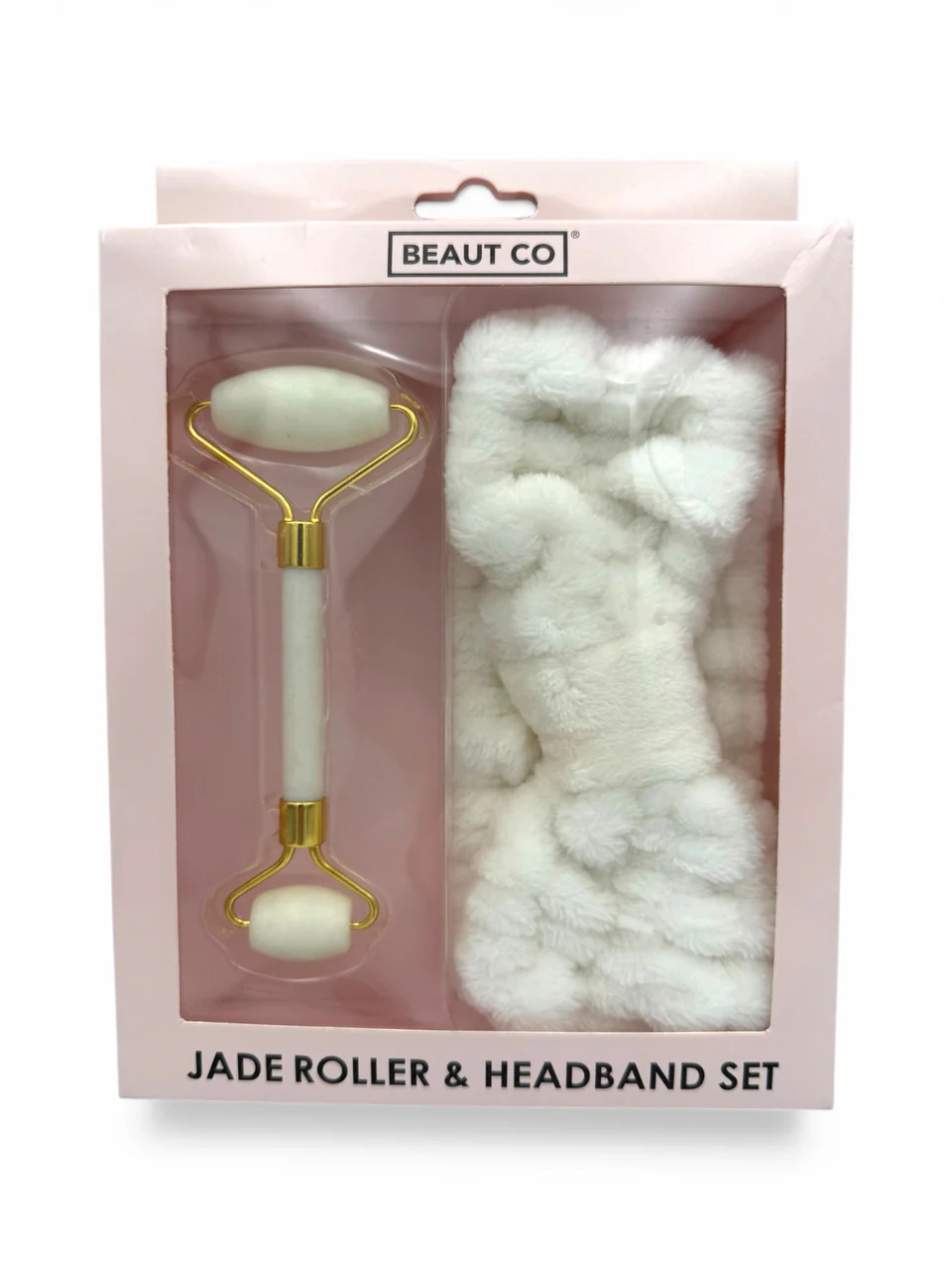 Beaut Co Jade Roller & Headband Set
