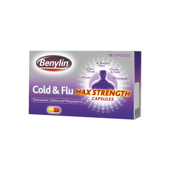 Benylin cold & flu max strength capsules
