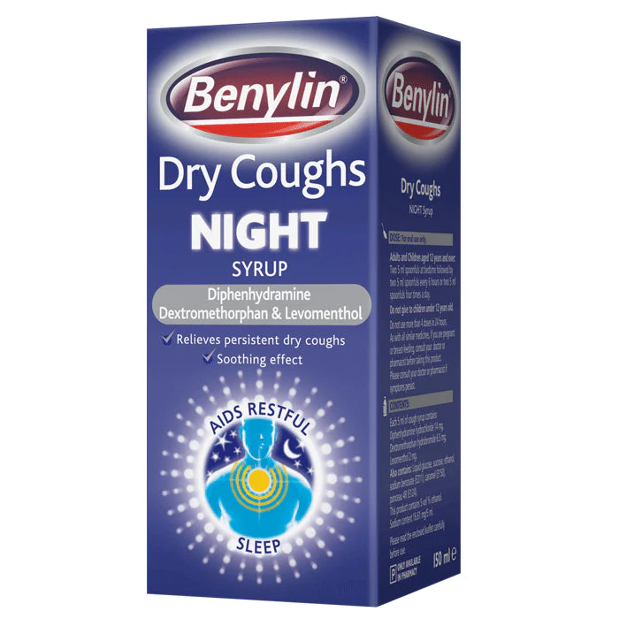 Benylin dry cough night syrup