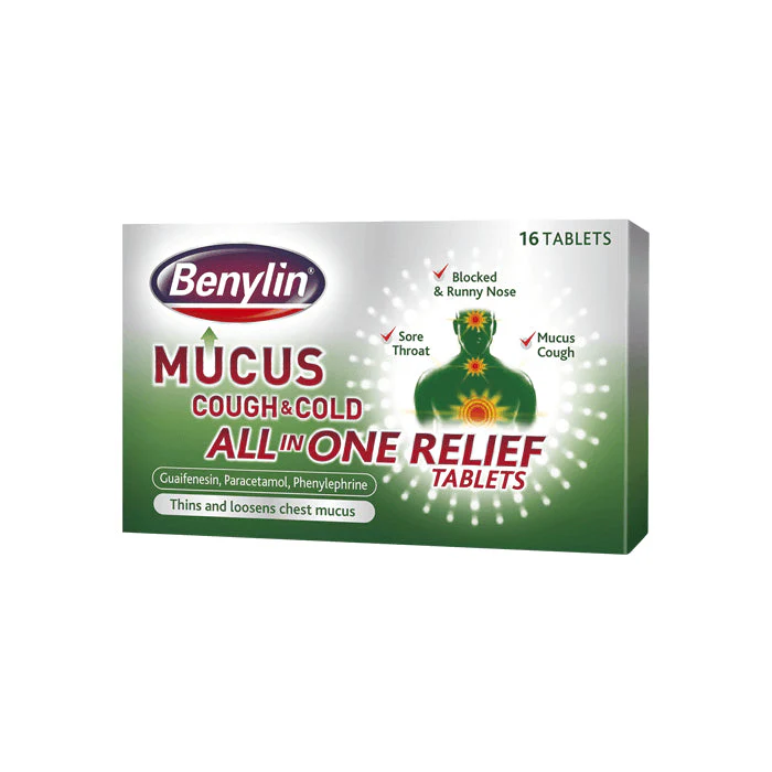 Benylin mucus cough & cold all in one relief tablets