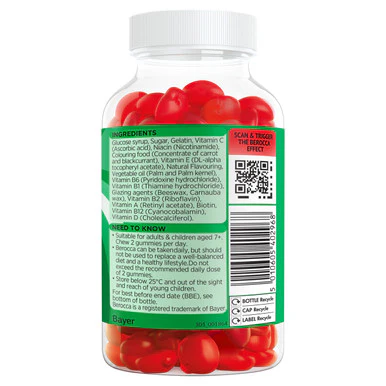 Berocca Multi-Action Cherry Flavour 60 Tablets - Image 2