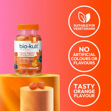 Bio-Kult 3in1 Biotic Blend Probiotic for Adults Orange 30 Gummies - Image 5