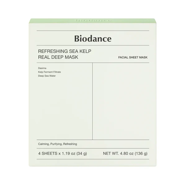 Biodance Refreshing Sea Kelp Real Deep Mask 4 Sheets x 1.19oz (34g)