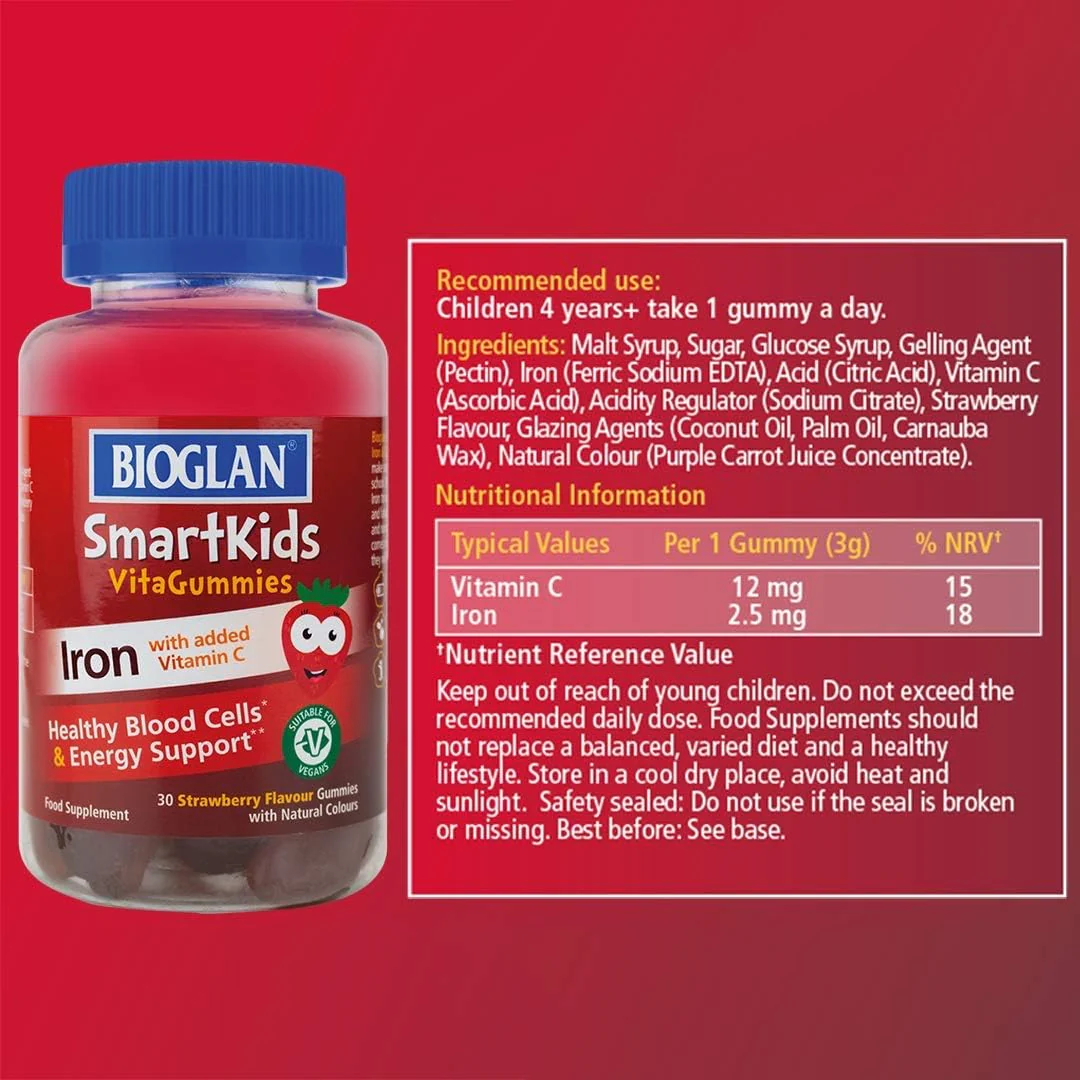 Bioglan Smartkids Iron 30 Gummies - Image 2