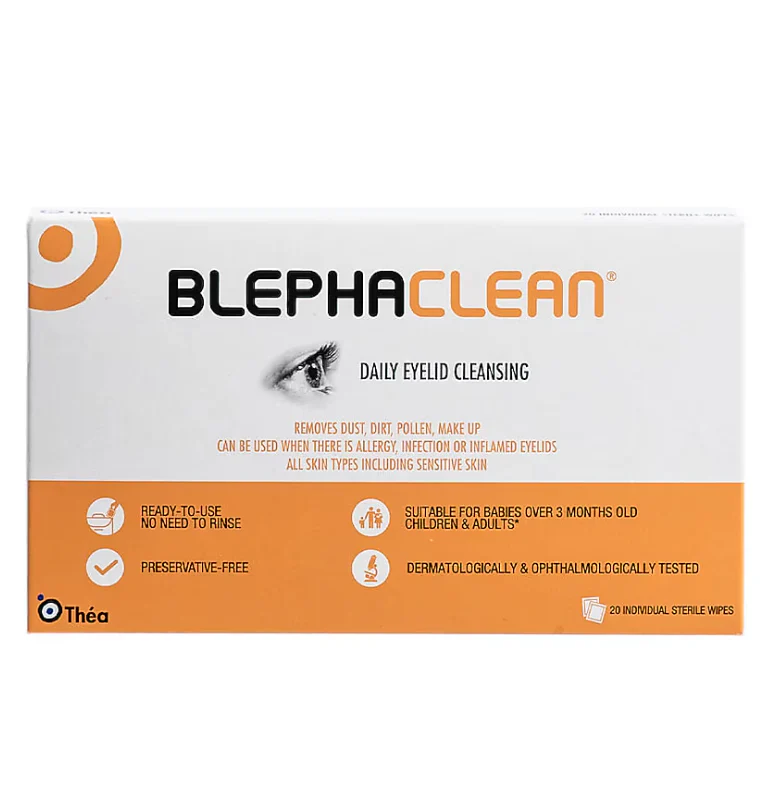 BlephaClean Preservative Free Eye Wipes 20 Pack