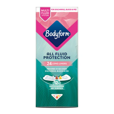 Bodyform Extra Protection All Fluid Liner Long 24s