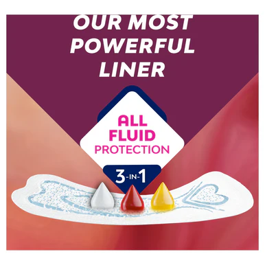 Bodyform Extra Protection All Fluid Liner Regular 26s - Image 3