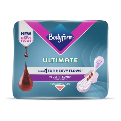 Bodyform Ultimate Ultra Long Sanitary Towels with Wings 10s