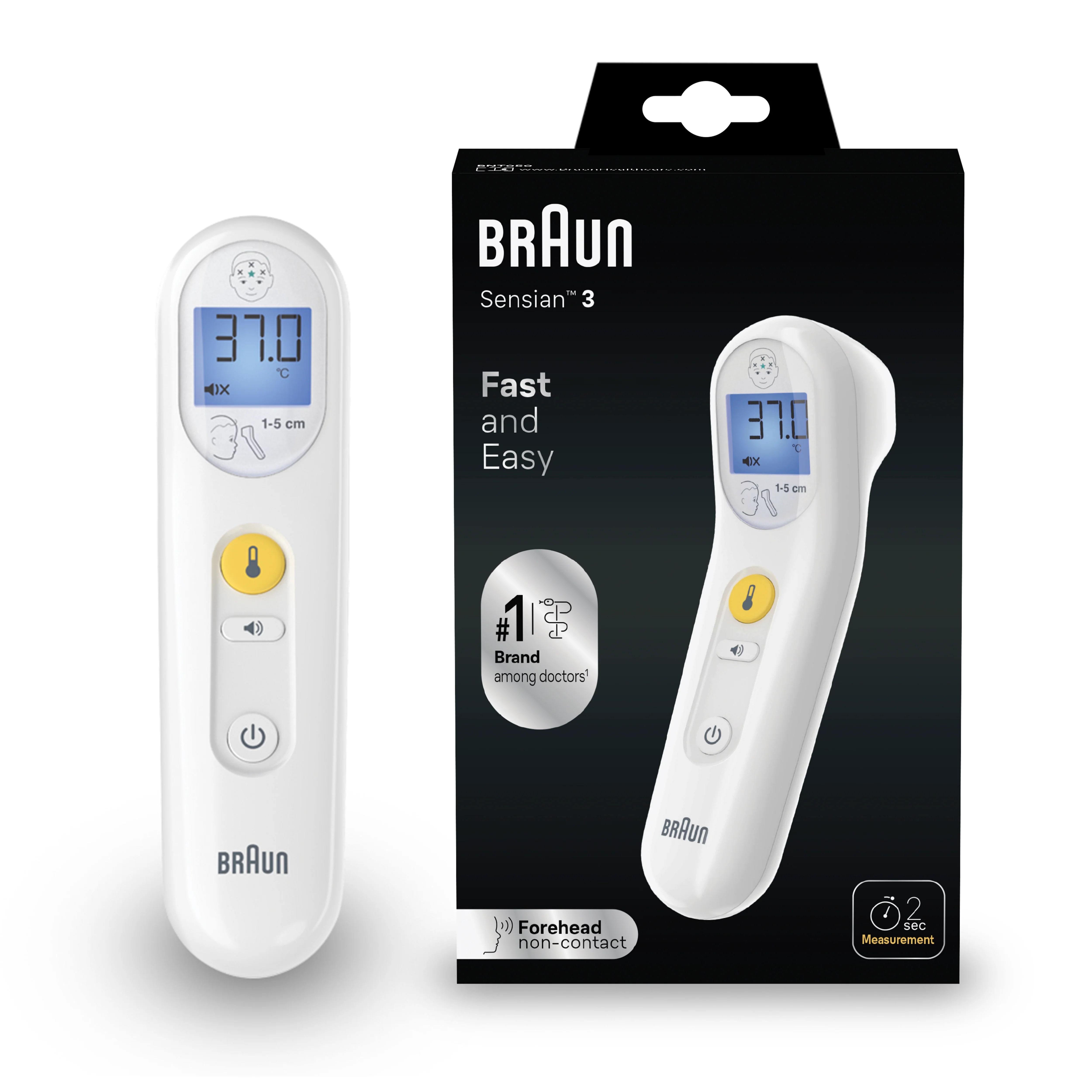Braun No Touch Sensian 3 Forehead Thermometer