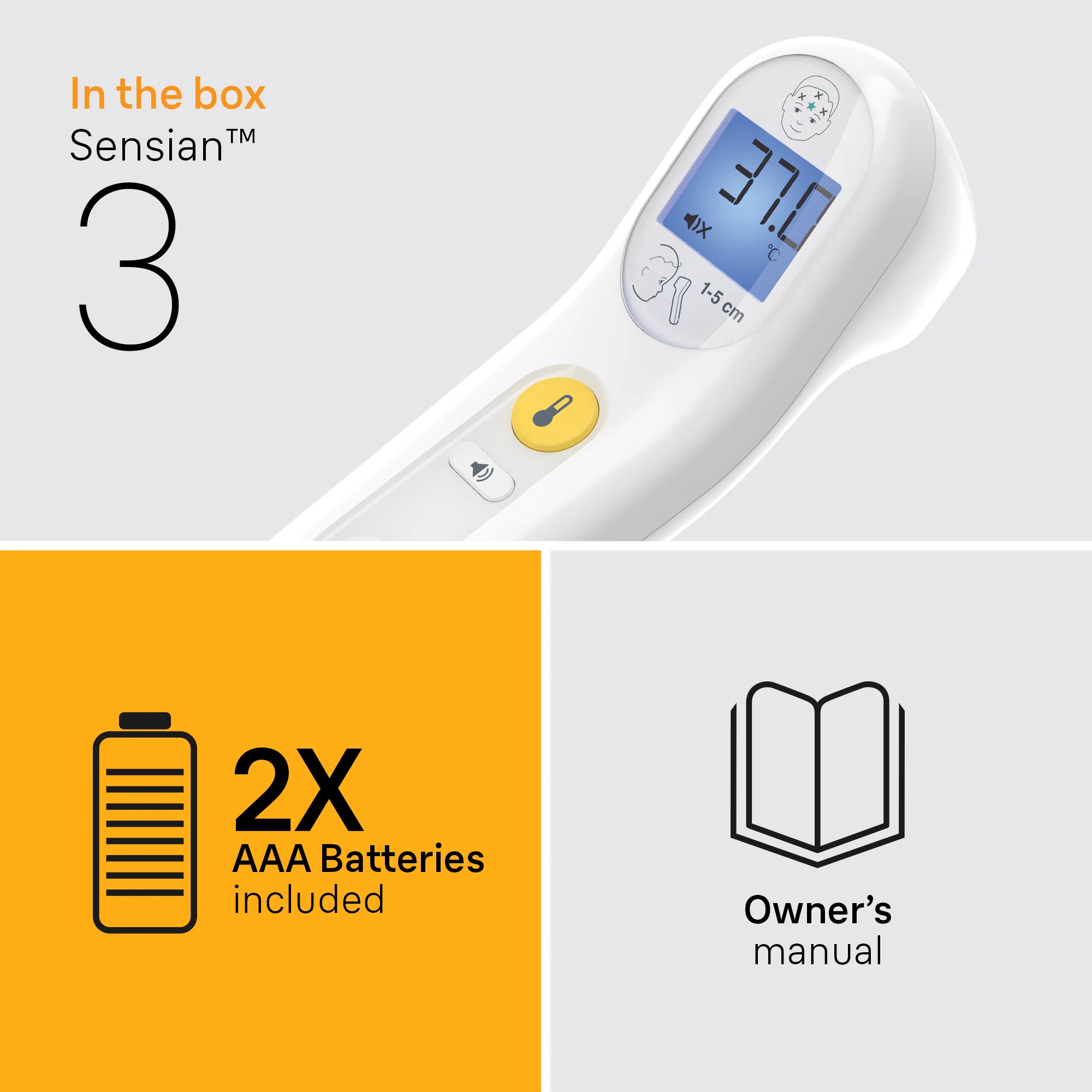 Braun No Touch Sensian 3 Forehead Thermometer - Image 2