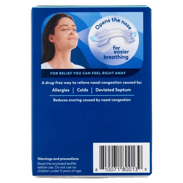 Breathe Right Nasal Strips Clear Large x 6 - Image 4