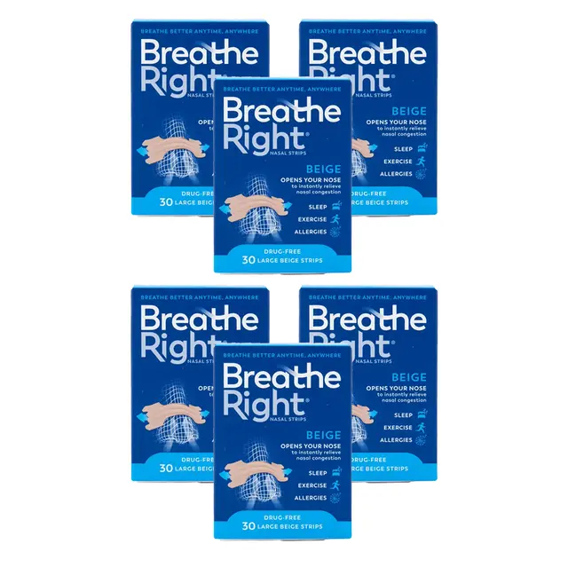 Breathe Right Nasal Strips Orig Large 30s x 6
