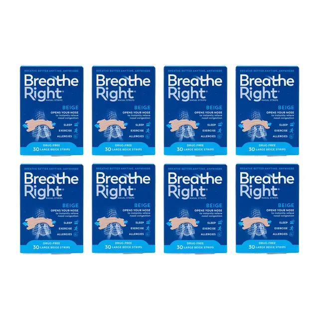 Breathe Right Nasal Strips Orig Large 30s x 8