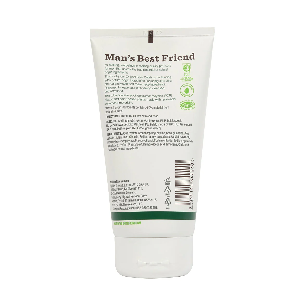 Bulldog Original Face Wash 150ml - Image 2