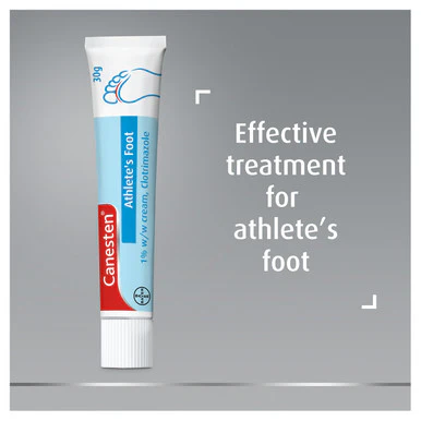 Canesten Athletes Foot Dual Action 1% Cream 30g - Image 2