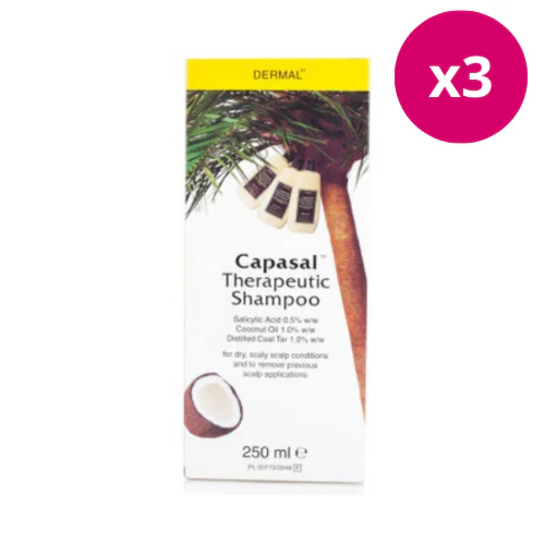 Capasal Therapeutic Shampoo 250ml x 3