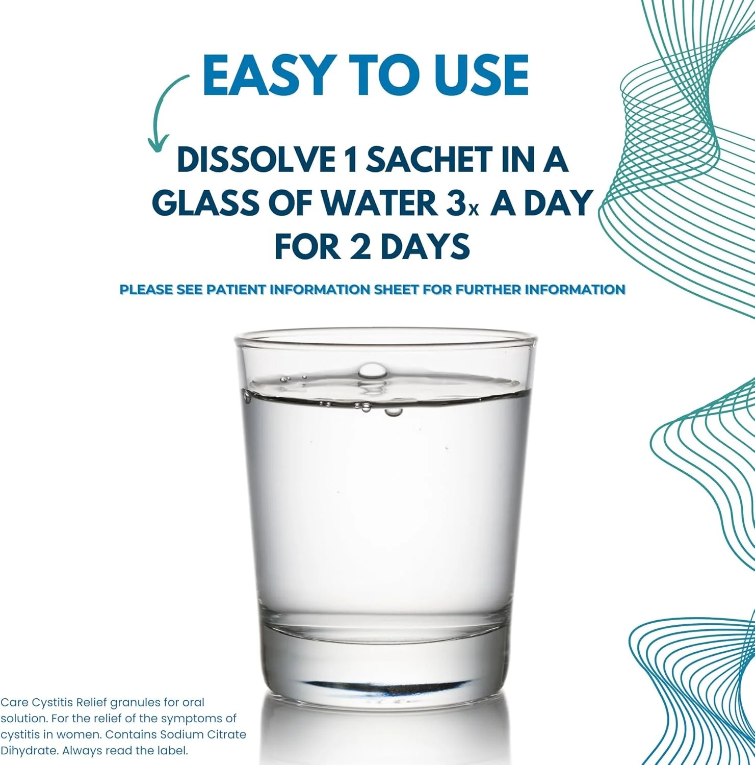 Care+ Cystitis Relief Oral Solution 6 Sachets - Image 4