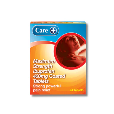 Care+ Ibuprofen Tablets BP 400mg 24s
