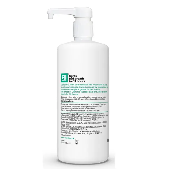 CB12 Mild Mint-Menthol Mouthwash 1 Litre - Image 2