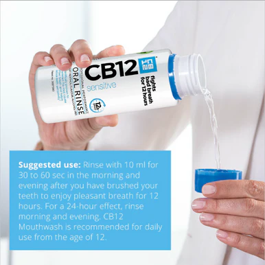 CB12 Oral Rinse Sensitive Mouthwash 250ml - Image 2