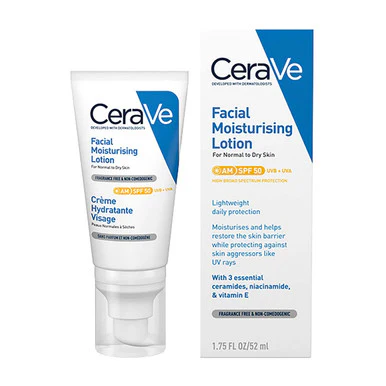 CeraVe AM Facial Moisturising Lotion SPF50 52ml