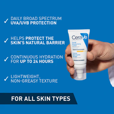 CeraVe AM Moisturising Lotion SPF30 52ml - Image 6