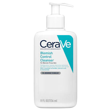 CeraVe Blemish Control Cleanser for Blemish-Prone Skin 236ml
