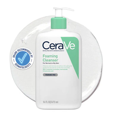 CeraVe Facial Foaming Cleanser For Face & Body 473ml - Image 2