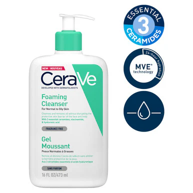 CeraVe Facial Foaming Cleanser For Face & Body 473ml - Image 6