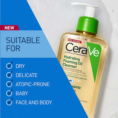 CeraVe Hydrating Foaming Oil Cleanser 473ml - Image 3