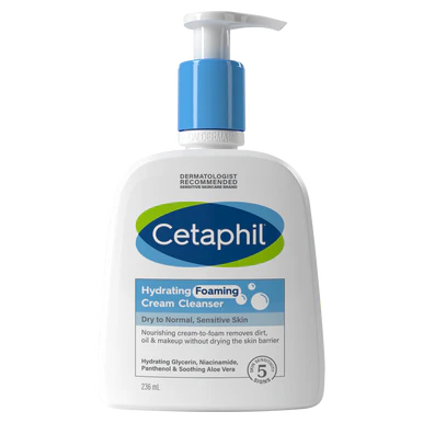 Cetaphil Hydrating Foaming Cream Cleanser 236ml