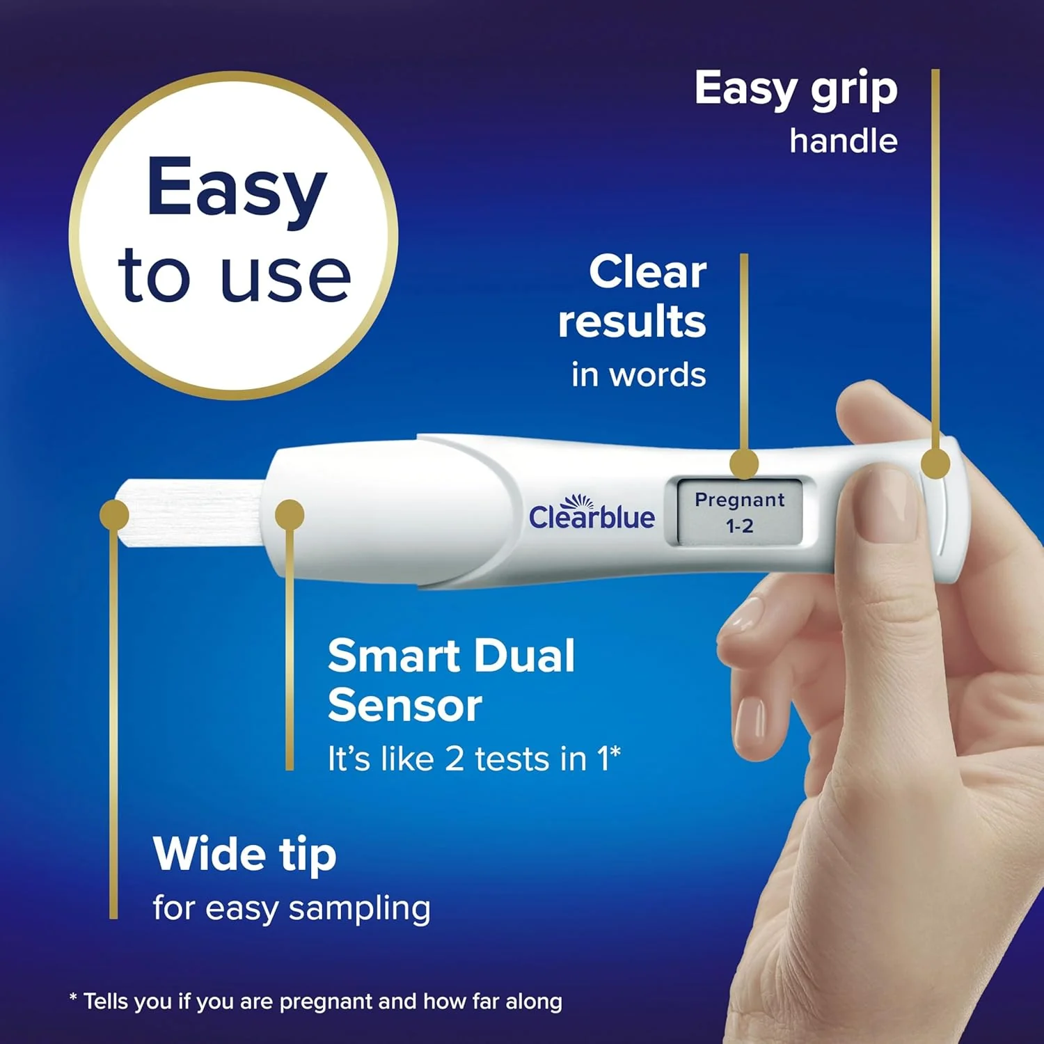 Clearblue Digital Pregnancy Test with Conception Indicator 2 Tests - Image 4