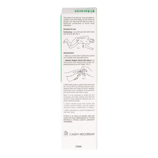 Cleen Ready To Use Enema Kit (Sodium Phosphate) 133ml x 3 - Image 2