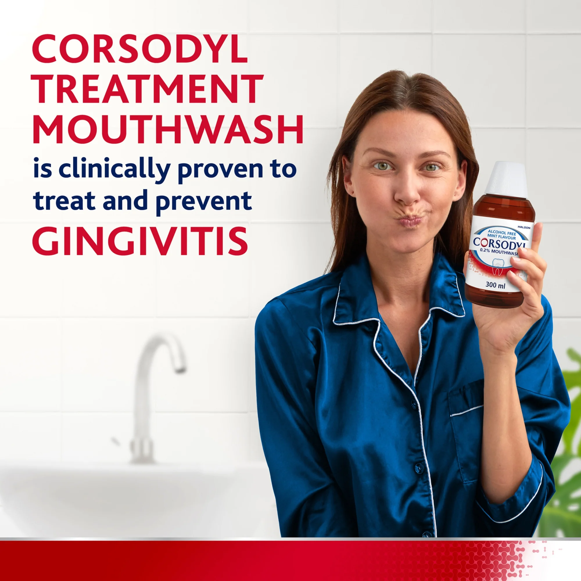 Corsodyl 0.2% Gum Problem Alcohol Free Mint Mouthwash 300ml - Image 3