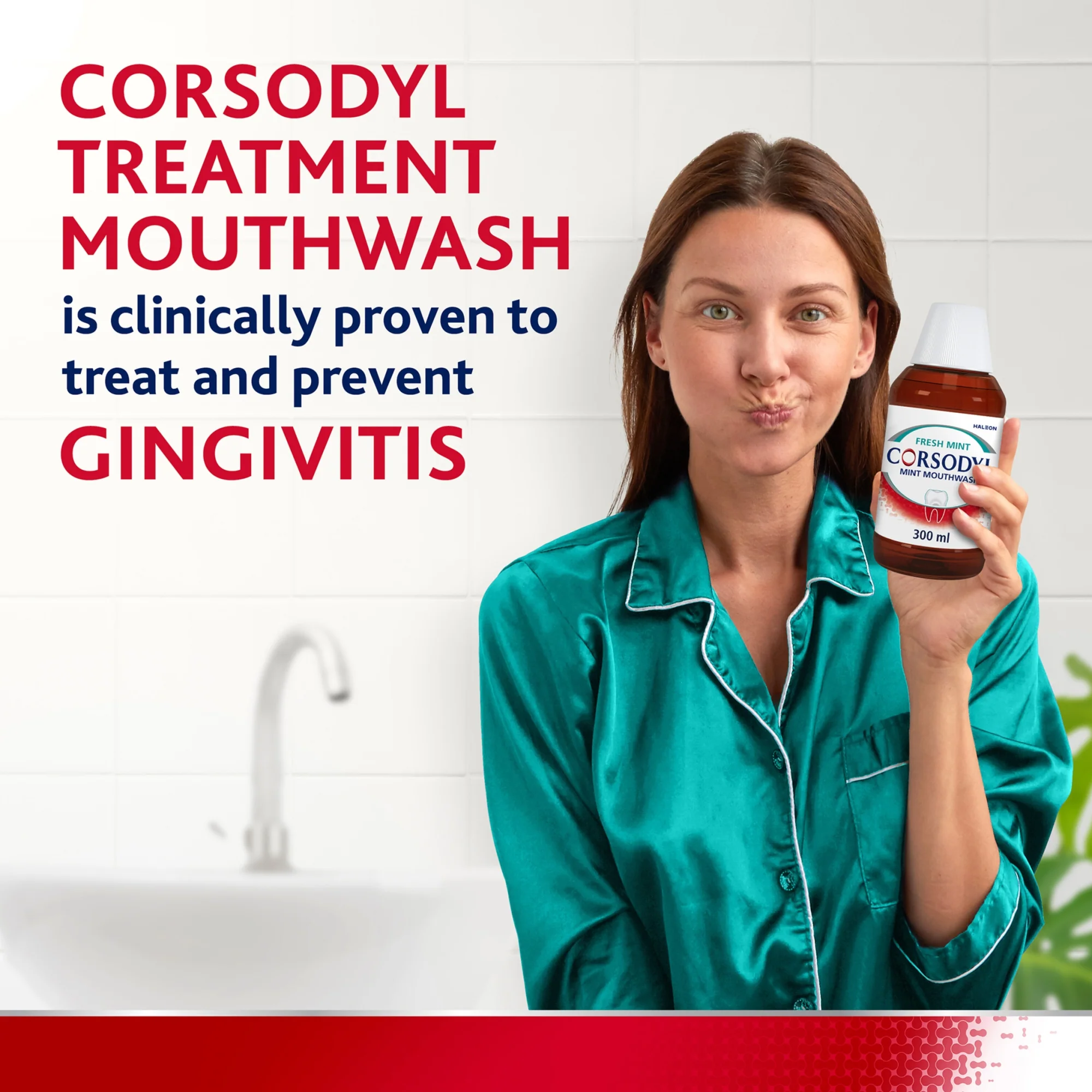 Corsodyl Gum Problem Mouthwash Fresh Mint 300ml - Image 3