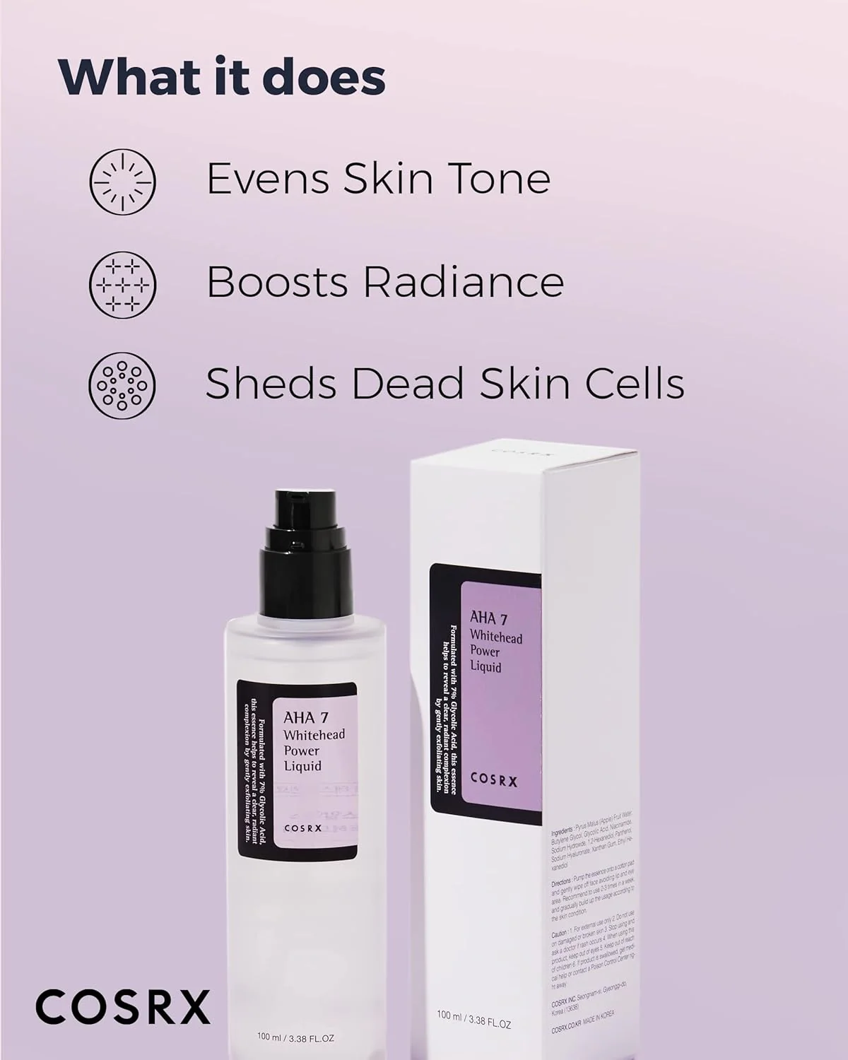 COSRX AHA 7 Whitehead Power Exfoliating Liquid 100ml - Image 4