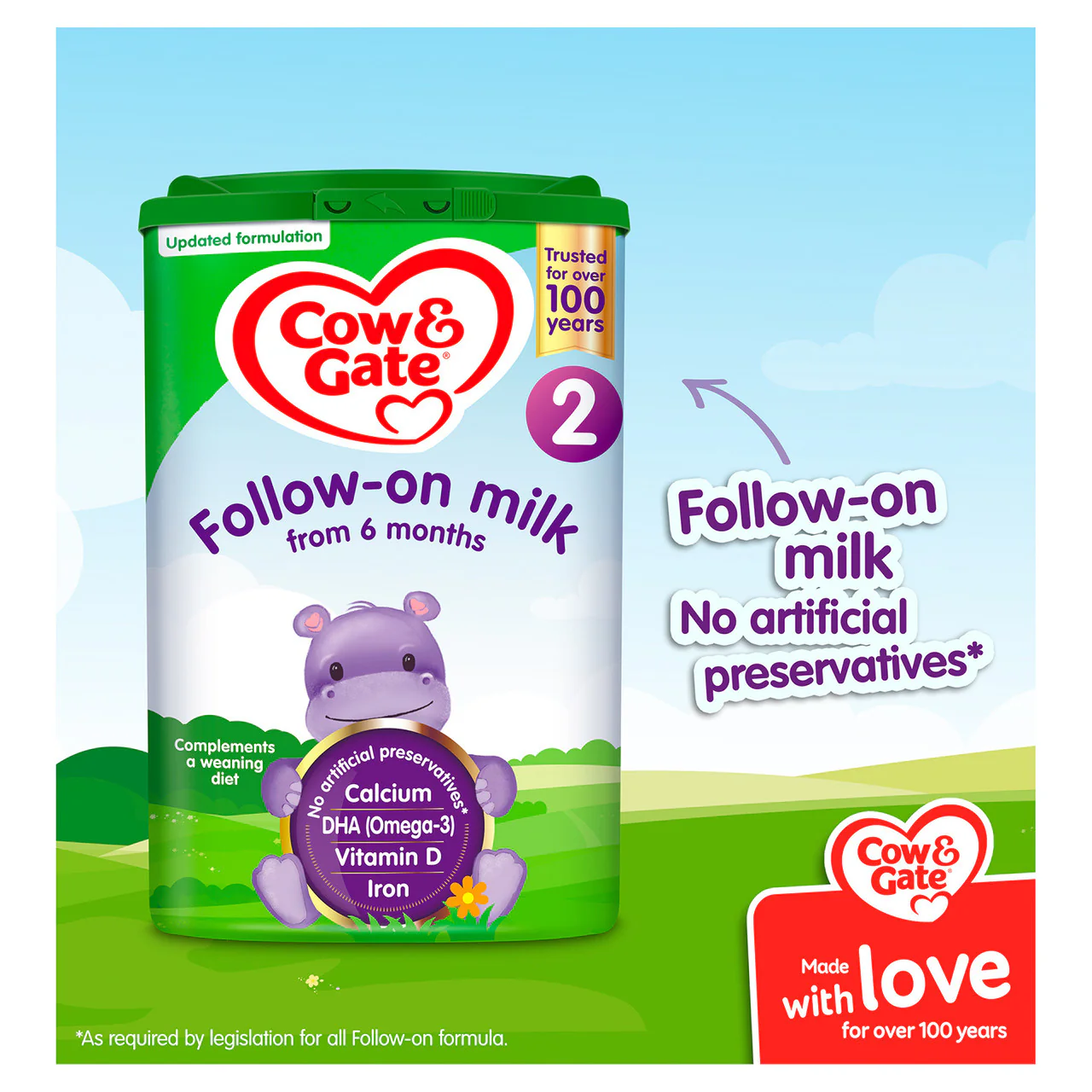 Cow & Gate 2 Follow On Baby Milk Formula Powder 6-12 Months 800g - Image 2