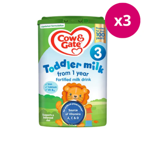 Cow & Gate 3 Toddler Milk Formula 800g x 3