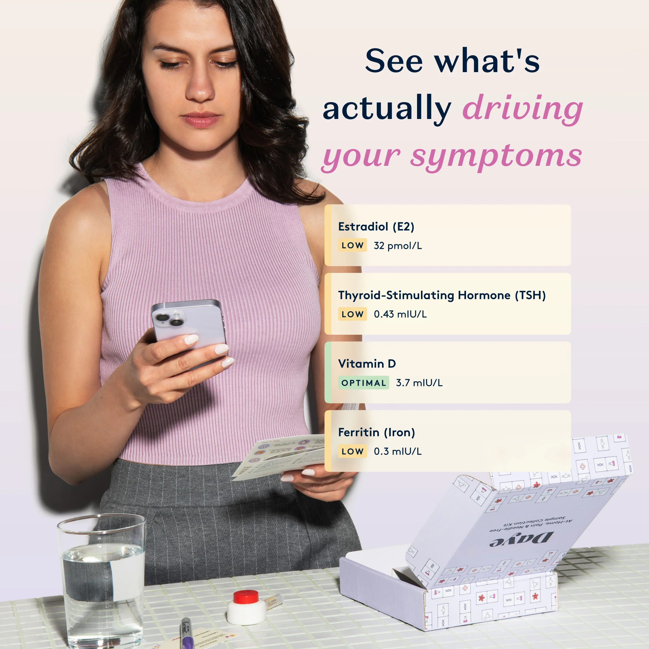 Daye At-Home Hormone Test Kit Simple On-Arm Blood Sample Collection for Lab Analysis of Key Hormones (FSH, LH, TSH & More) - Image 5
