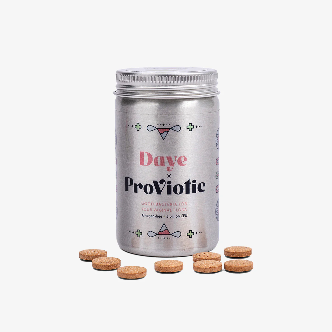 Daye ProViotics: Lactobacillus Plantarum GLP3 for Women's Vaginal & Gut Microbiome 30 Tablets