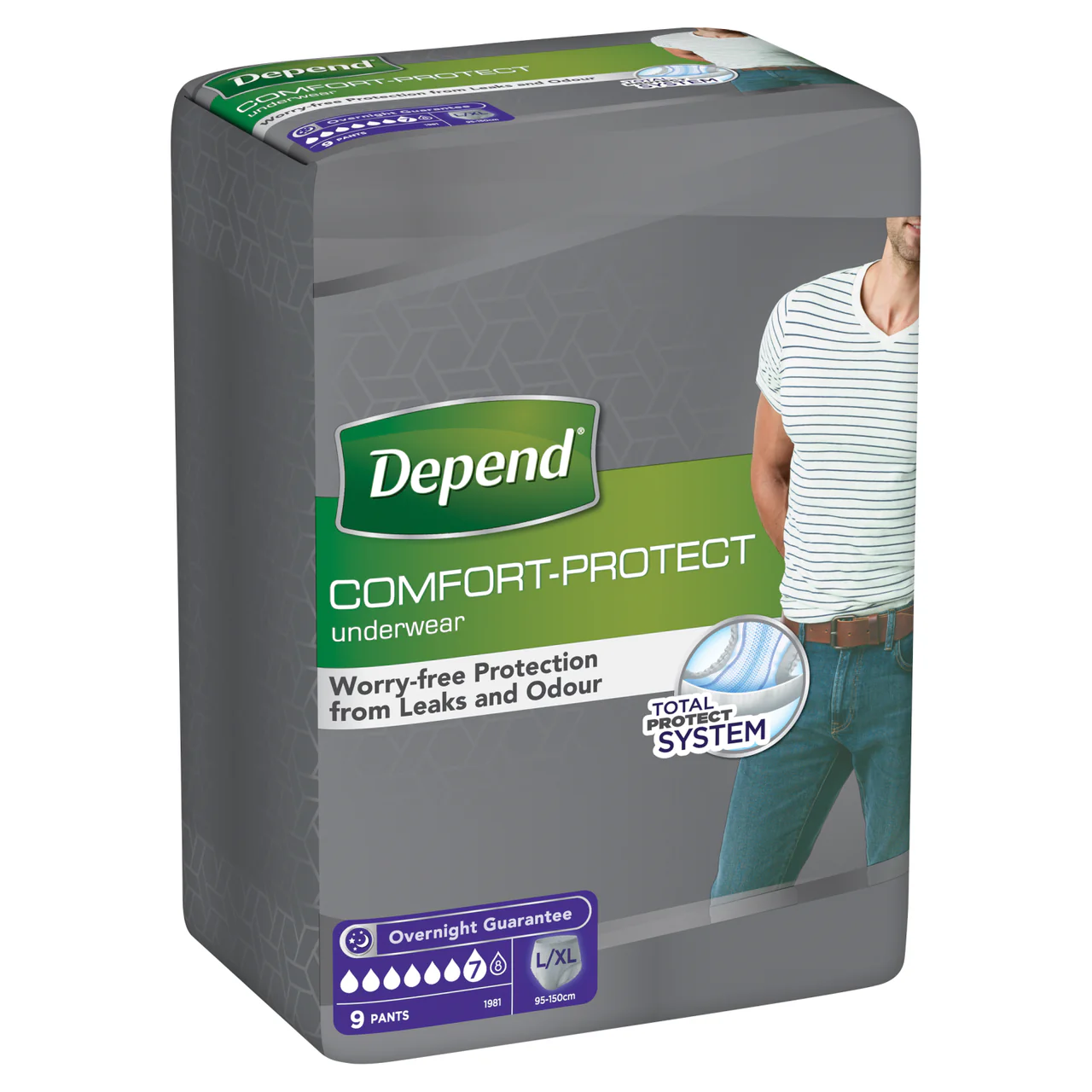 Depend Comfort Protect Mens Pants Large/XL 9 Pants - Image 2
