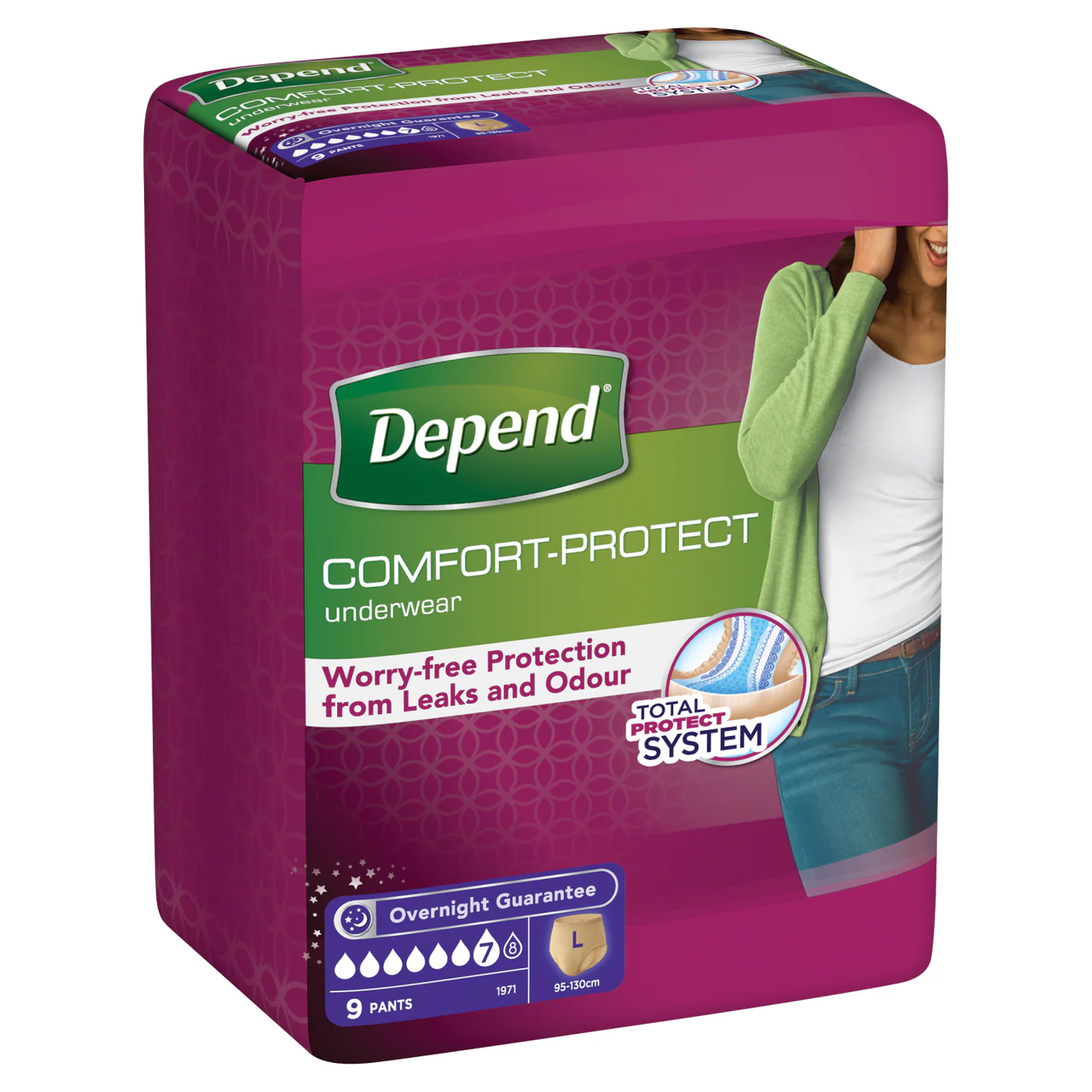 Depend Comfort Protect Women Pants Large 9 Pants - Image 2