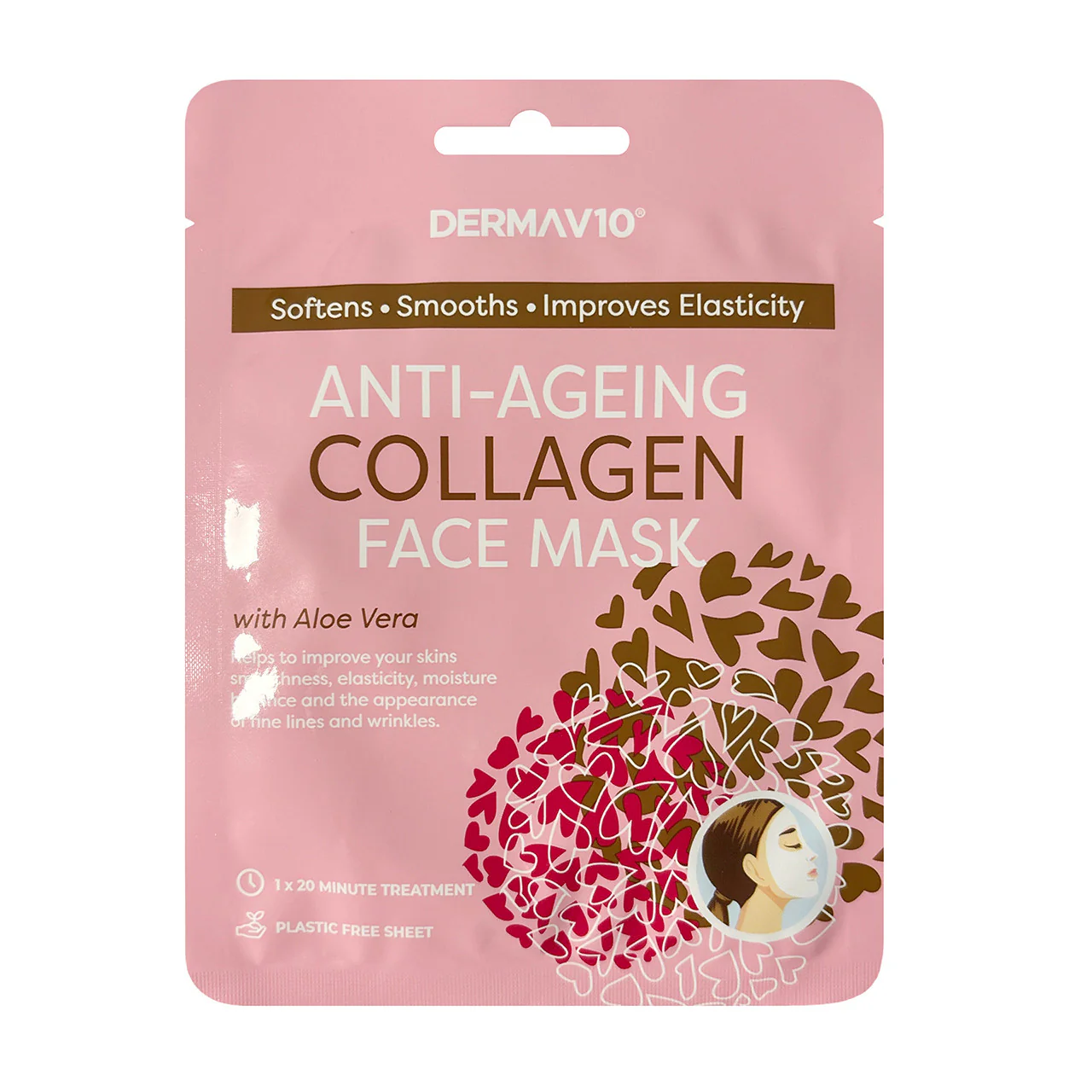 DermaV10 Anti Ageing Collagen Face Mask