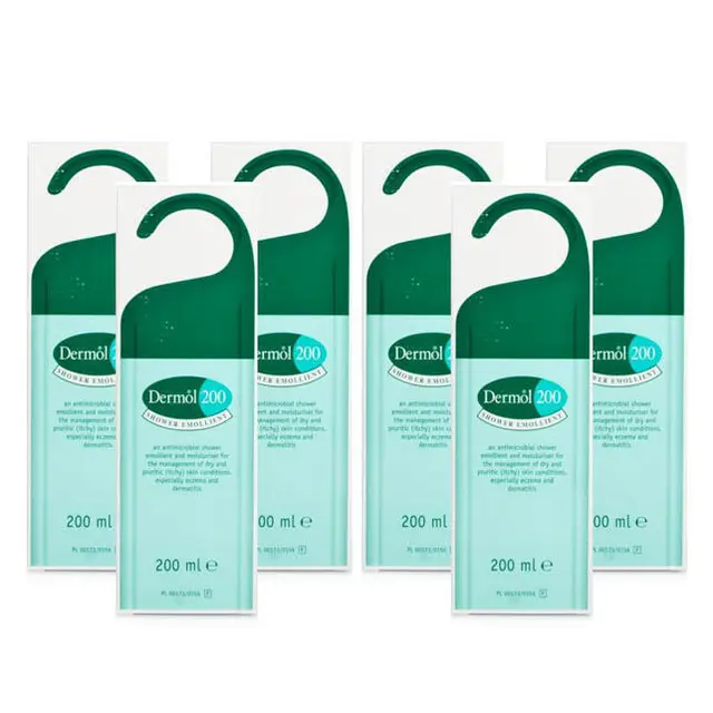 Dermol 200 Shower Emollient 200ml x 6